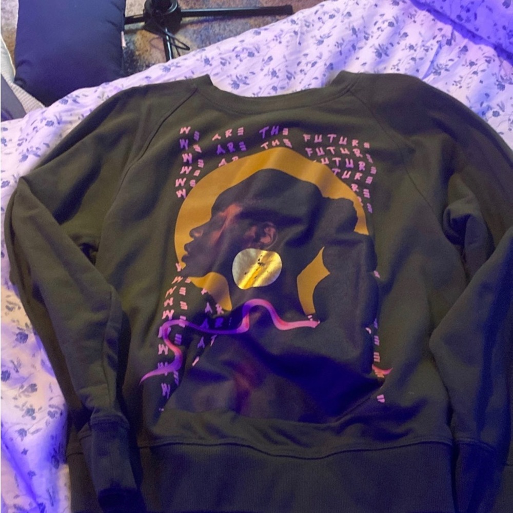 green black history month crew neck